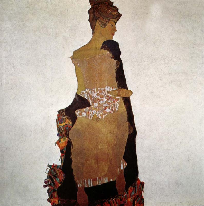 Egon Schiele Portrait of Gerta Schiele oil painting picture